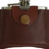 Barbour 4Oz Hinged Hipflask -Taskumatti, Ruskea