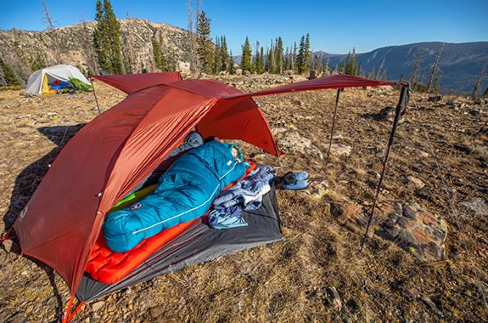 Big Agnes Sidewinder Sl 35 650 Downtek Naisten Makuupussi, Petite, Sininen