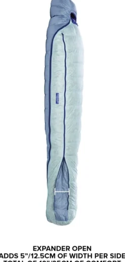 Big Agnes Torchlight Ul 20 850 Downtek Naisten Makuupussi, Petite, Sininen (Oikeakatinen)