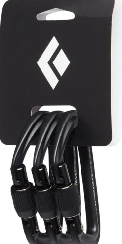 Black Diamond Hotforge Screwgate 3-Pack Black -Ruuvikarbiinit