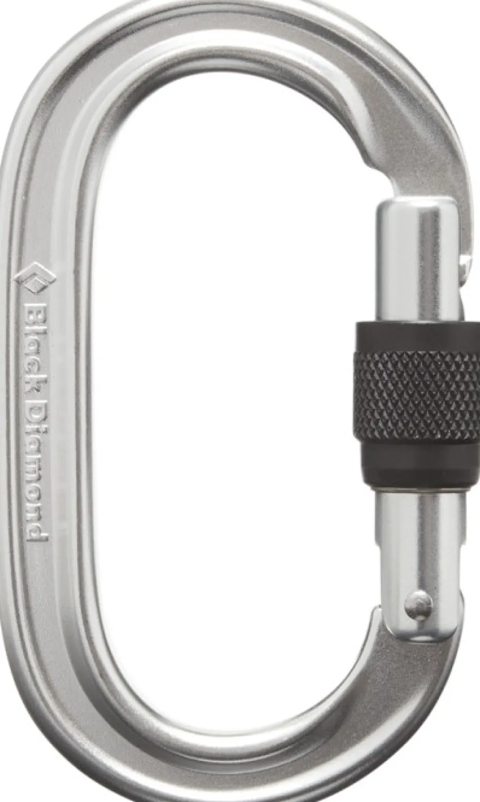 Black Diamond Oval Keylock Screwgate Biner Lukittava Karbiini, Hopea