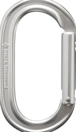 Black Diamond Oval Keylock Carabiner Klassinen Karbiini, Hopea