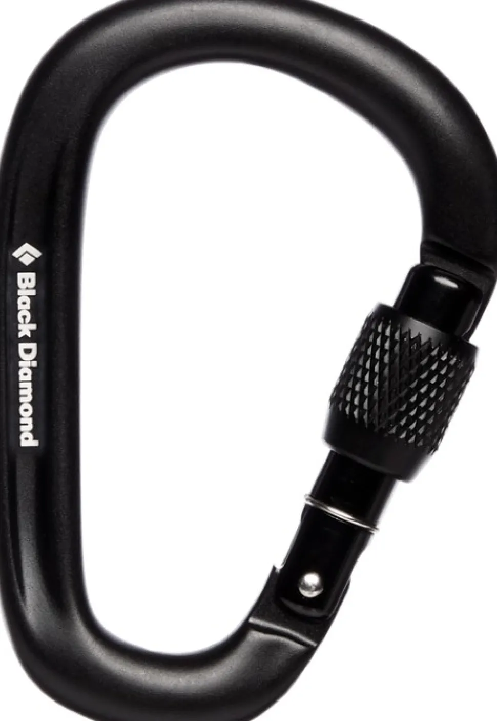 Black Diamond Pearlock Screwgate Carabiner Lukittava Karbiini, Musta
