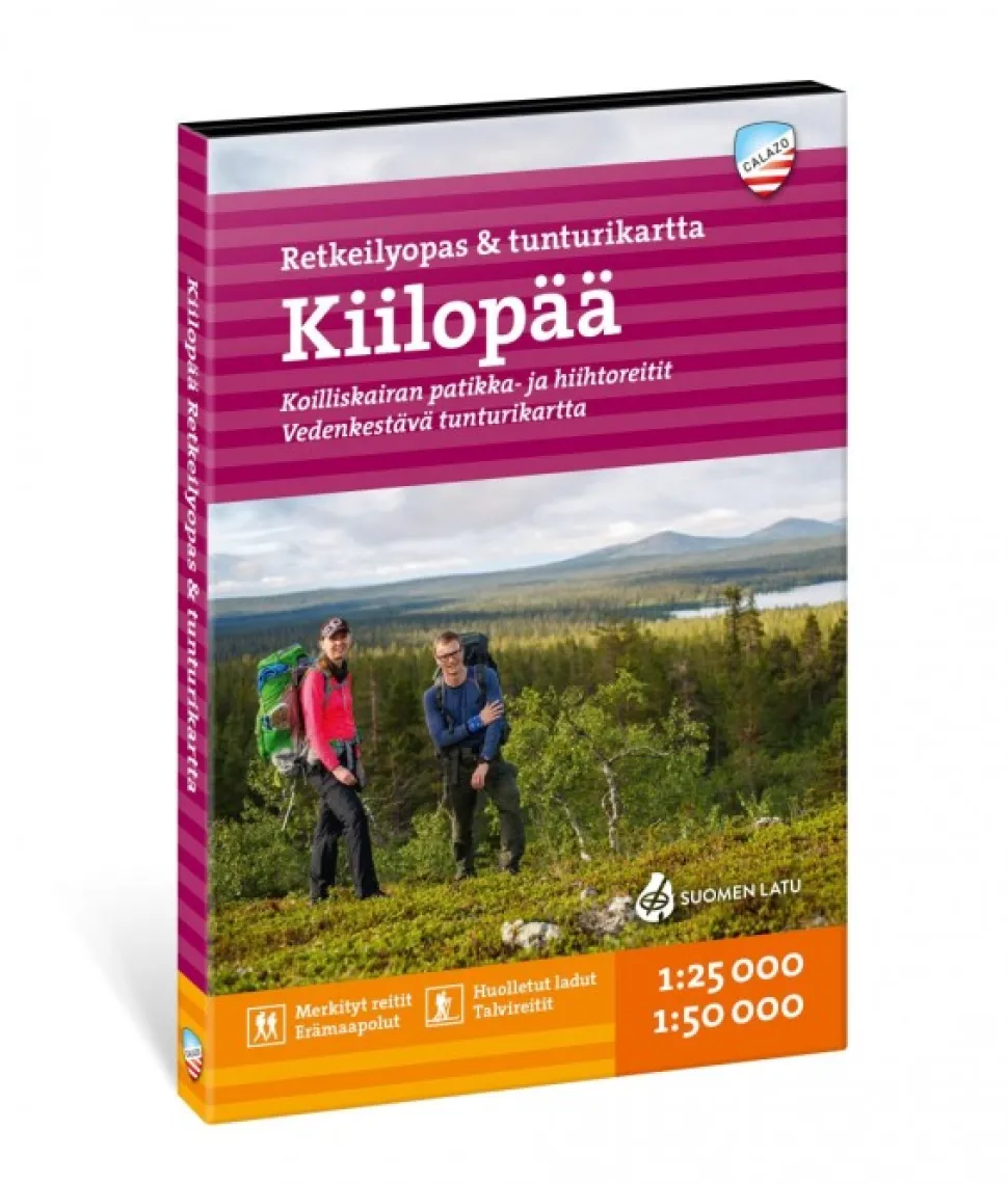 Calazo Kiilopaa - Retkeilyopas & Tunturikartta 1:25 000