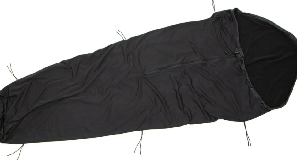 Carinthia Grizzly Mid Zip Fleecemakuupussi, Musta