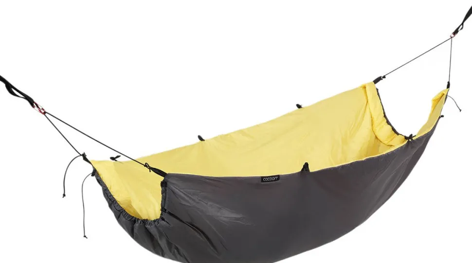 Cocoon Hammock Underquilt Eristava Aluskangas Riippumatolle, Keltainen/Tummanharmaa