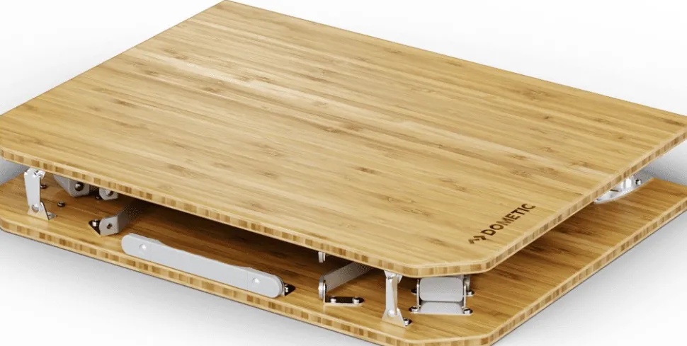 Dometic Compact Camp Table Bamboo Taitettava Retkipoyta