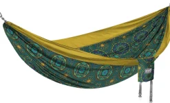 Eno Doublenest Bluesign Print Kahden Hengen Riippumatto, Mantra/Gold