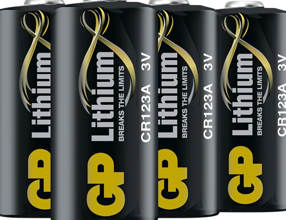 Gp Litiumparisto Cr123A, 4 Kpl