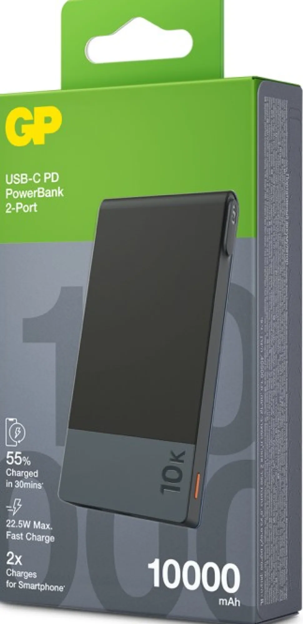 Gp Powerbank M2 10000 Mah Varavirtalahde, Musta