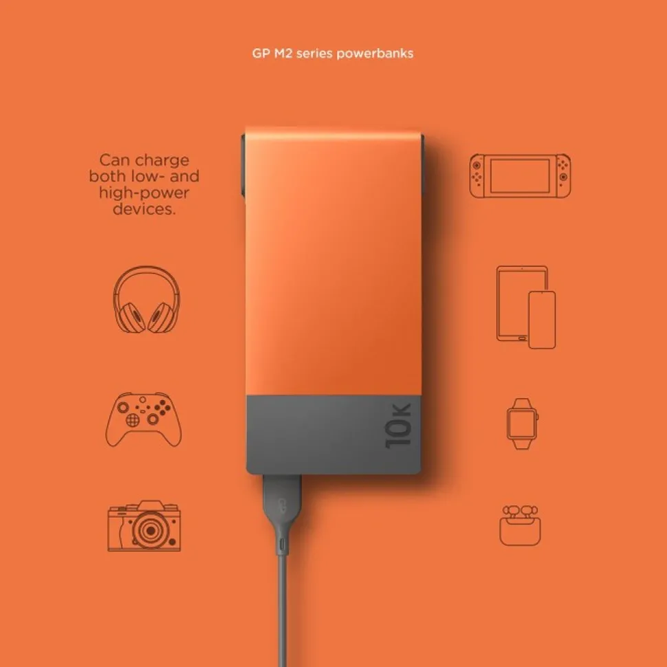 Gp Powerbank M2 10000 Mah Varavirtalahde, Oranssi