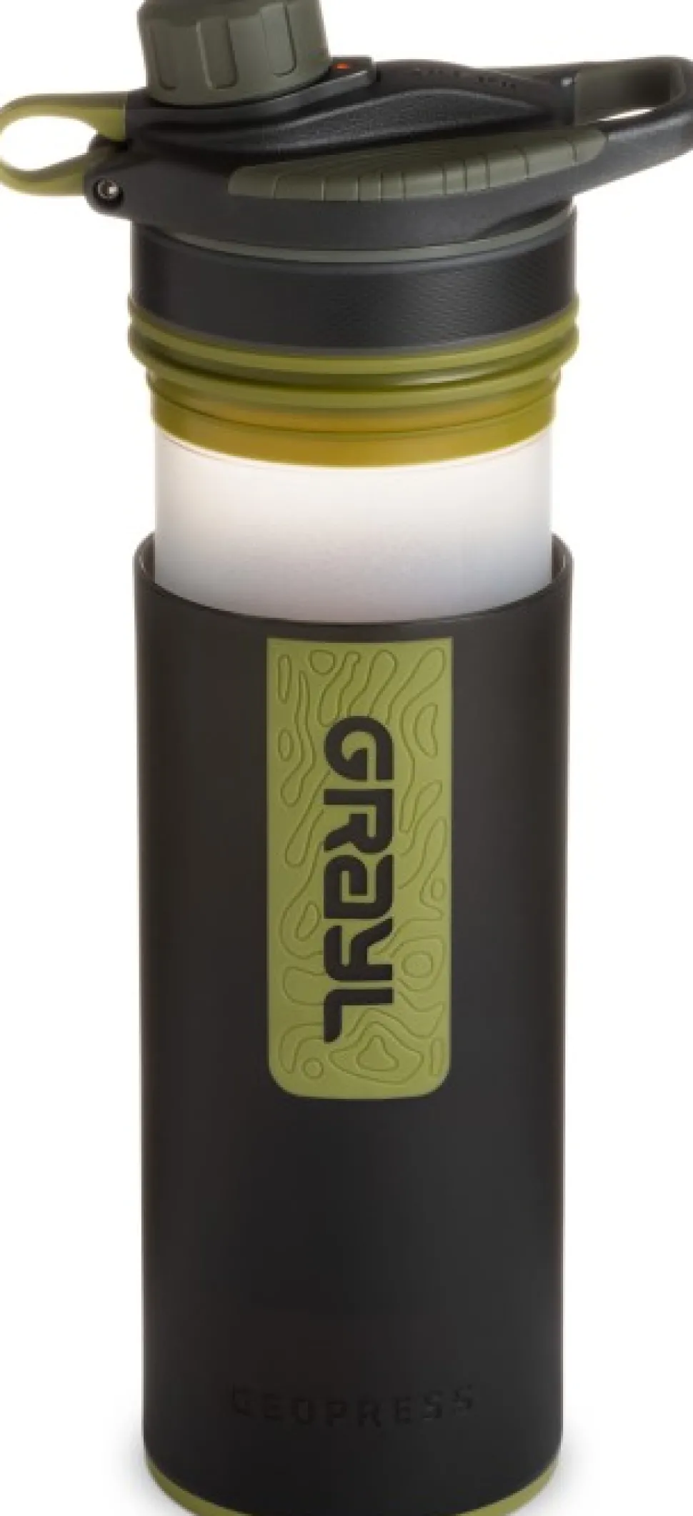 Grayl Geopress Purifier Bottle Vedensuodatin, Camo Black