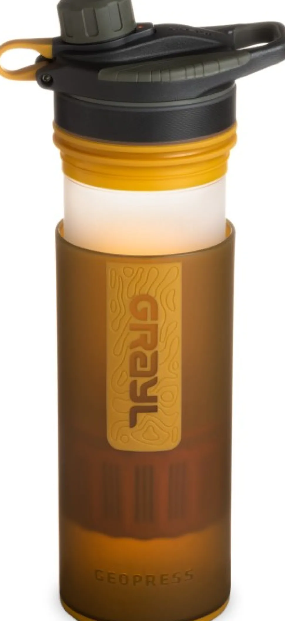 Grayl Geopress Purifier Bottle Vedensuodatin, Coyote Amber