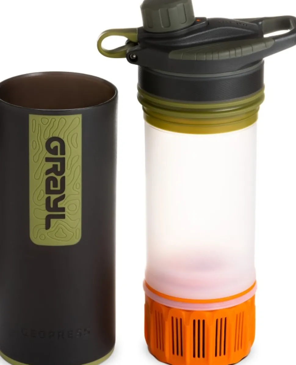 Grayl Geopress Purifier Bottle Vedensuodatin, Camo Black
