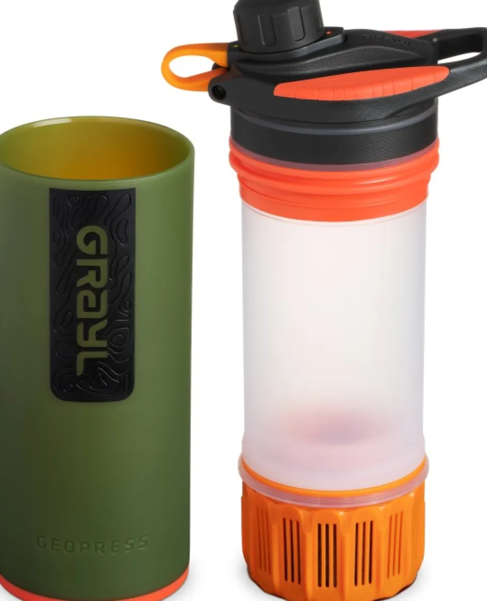 Grayl Geopress Purifier Bottle Vedensuodatin, Oasis Green