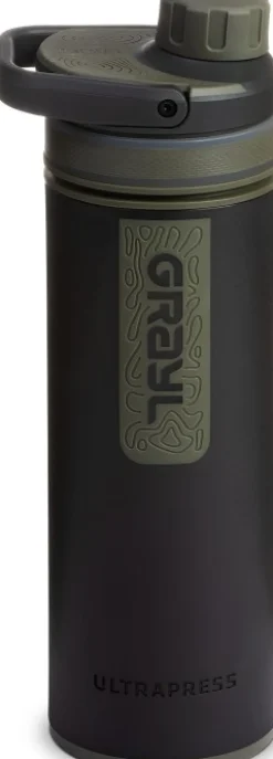 Grayl Ultrapress Purifier Bottle Vedensuodatin, Camp Black