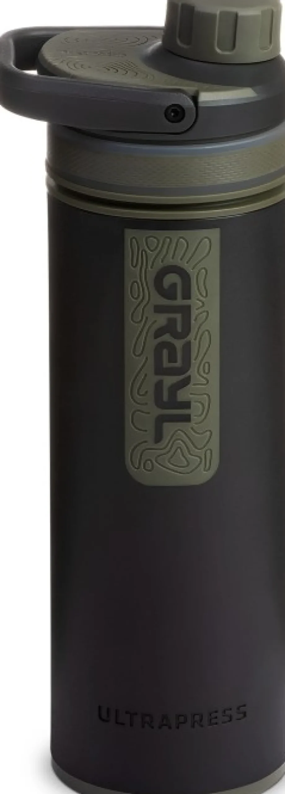 Grayl Ultrapress Purifier Bottle Vedensuodatin, Camp Black