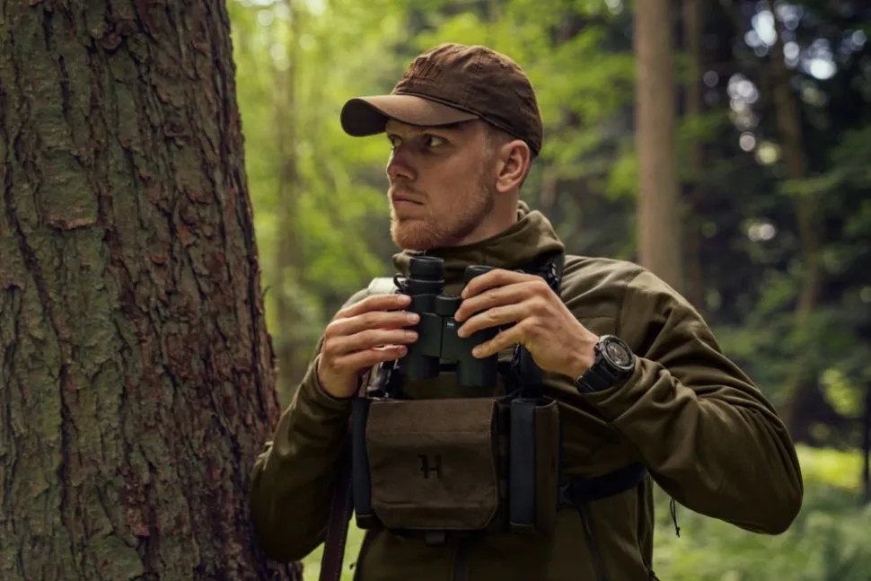 Harkila Deer Stalker Bino Strap Kiikarin Kantolaukku Valjailla, Willow Green