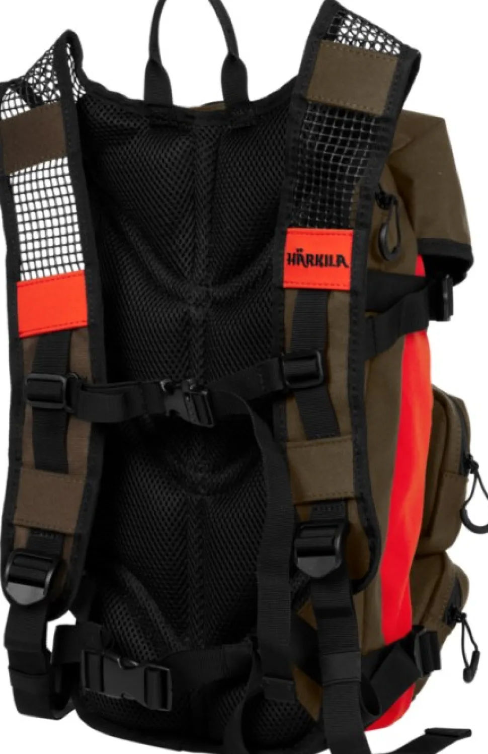 Harkila Wildboar Pro Metsästysreppu, 12 L, Tummanvihrea/Oranssi