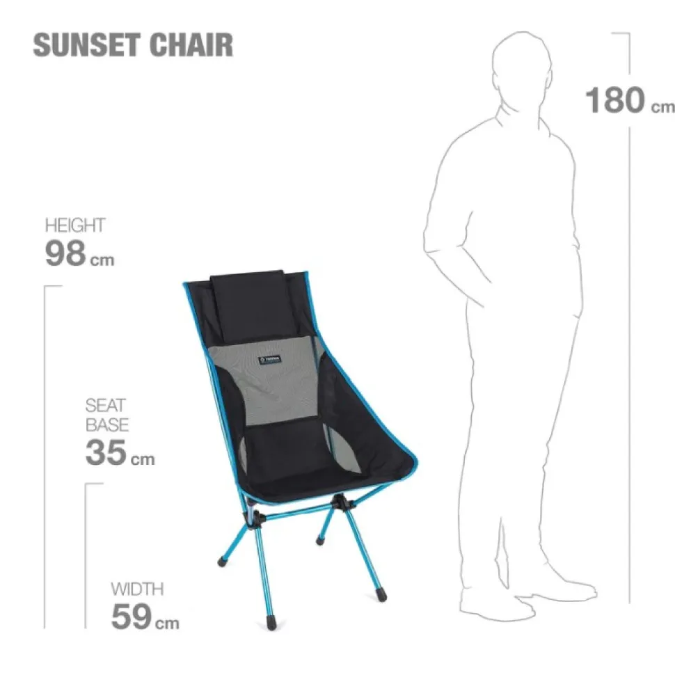 Helinox Sunset Chair Retkituoli, Musta/Sininen
