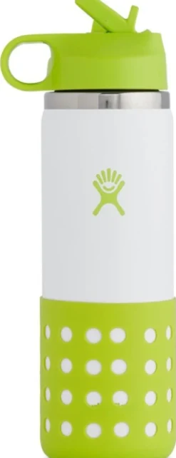 Hydroflask Wide Mouth Kids Lasten Juomapullo, 591 Ml, Vihrea