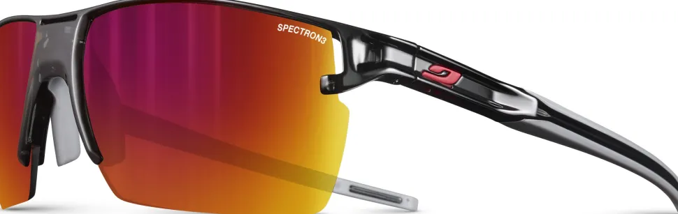 Julbo Outline Shiny Translucent Aurinkolasit Spectron 3, Musta/Punainen
