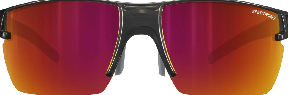 Julbo Outline Shiny Translucent Aurinkolasit Spectron 3, Musta/Punainen