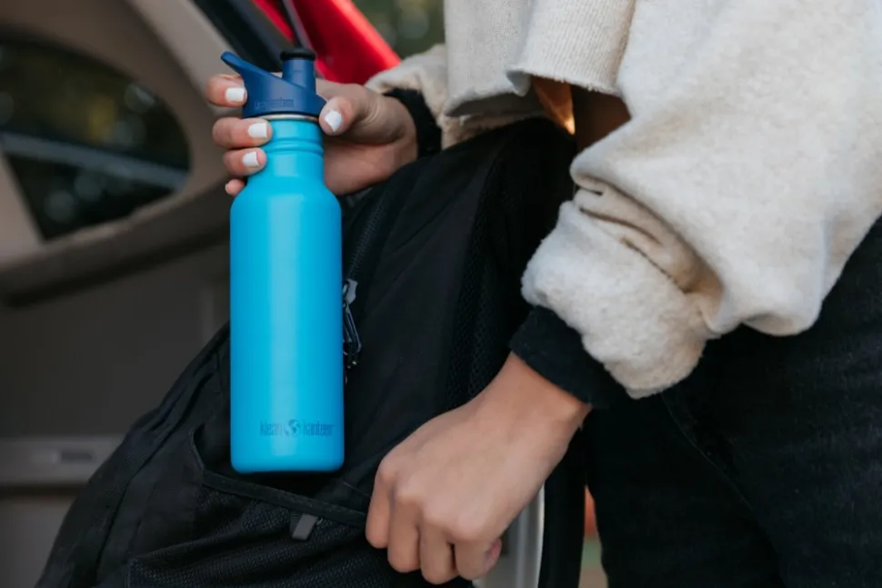 Klean Kanteen Classic Narrow Juomapullo Sporttikorkilla, 532 Ml, Sininen