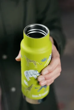 Klean Kanteen Kids Insulated Classic Narrow Lasten Juomapullo, 355 Ml, Sport Cap, Safari