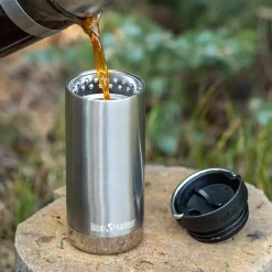 Klean Kanteen Tkwide 355Ml With Wide Cafe Cap Brushed Stainless
