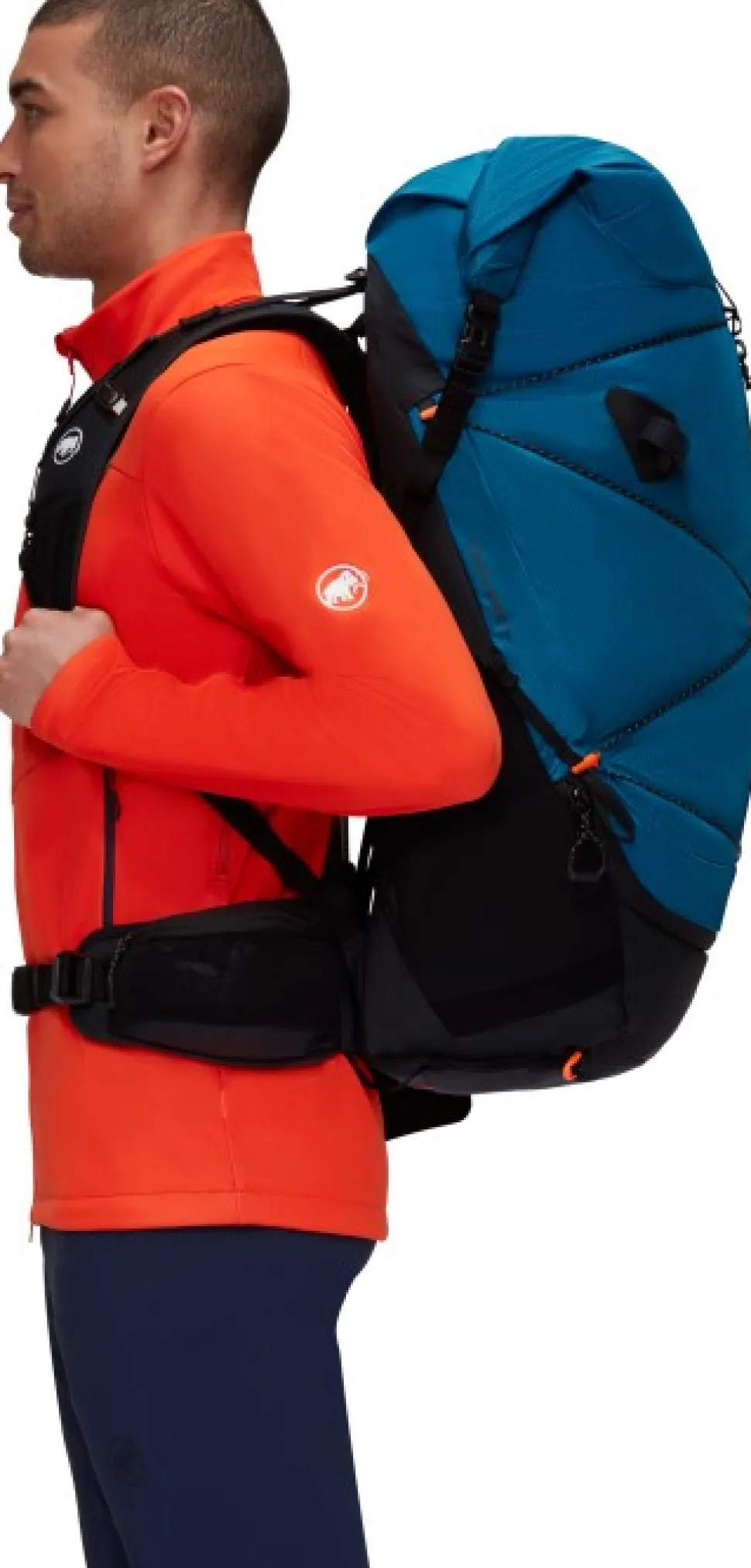 Mammut Ducan Spine 50-60 Vaellusreppu, Petrooli/Musta