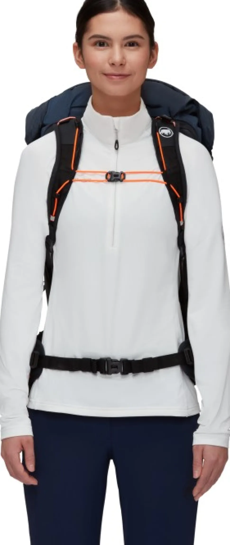 Mammut Ducan Spine 50-60 Women Naisten Vaellusreppu, Tummansininen/Musta