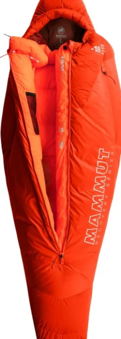 Mammut Protect Down Bag -Untuvamakuupussi -18°C, Safety Orange