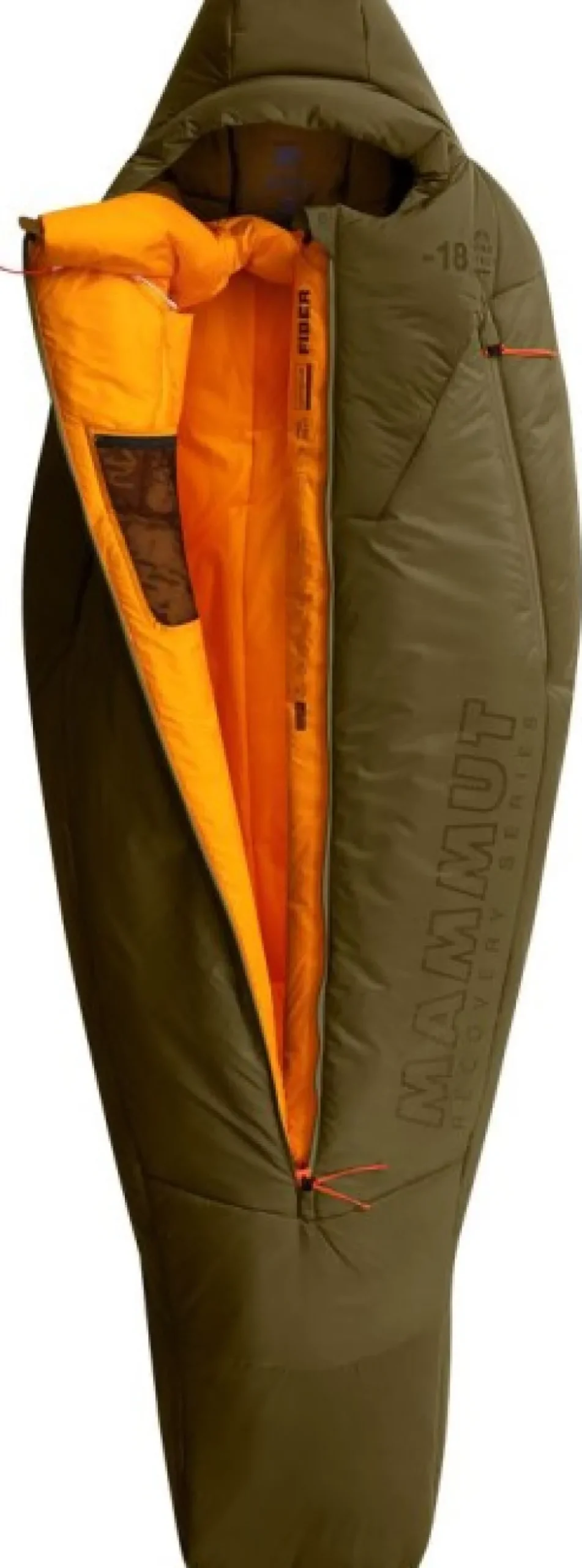 Mammut Protect Fiber -Synteettinen Makuupussi -18°C, Vihrea