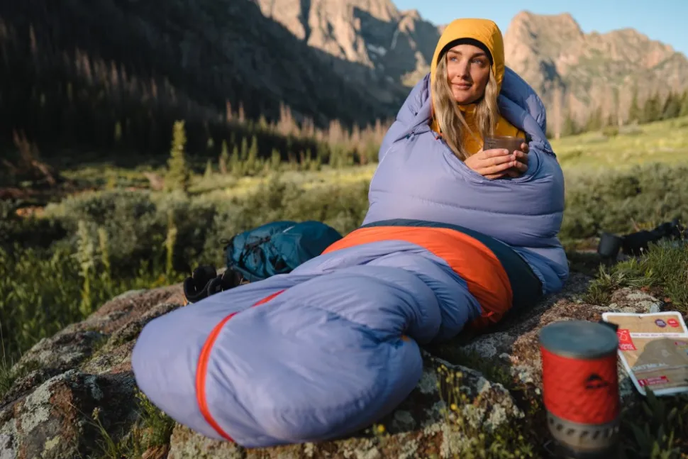 Marmot Teton Naisten Untuvamakuupussi Paisley Purple/Arctic Navy