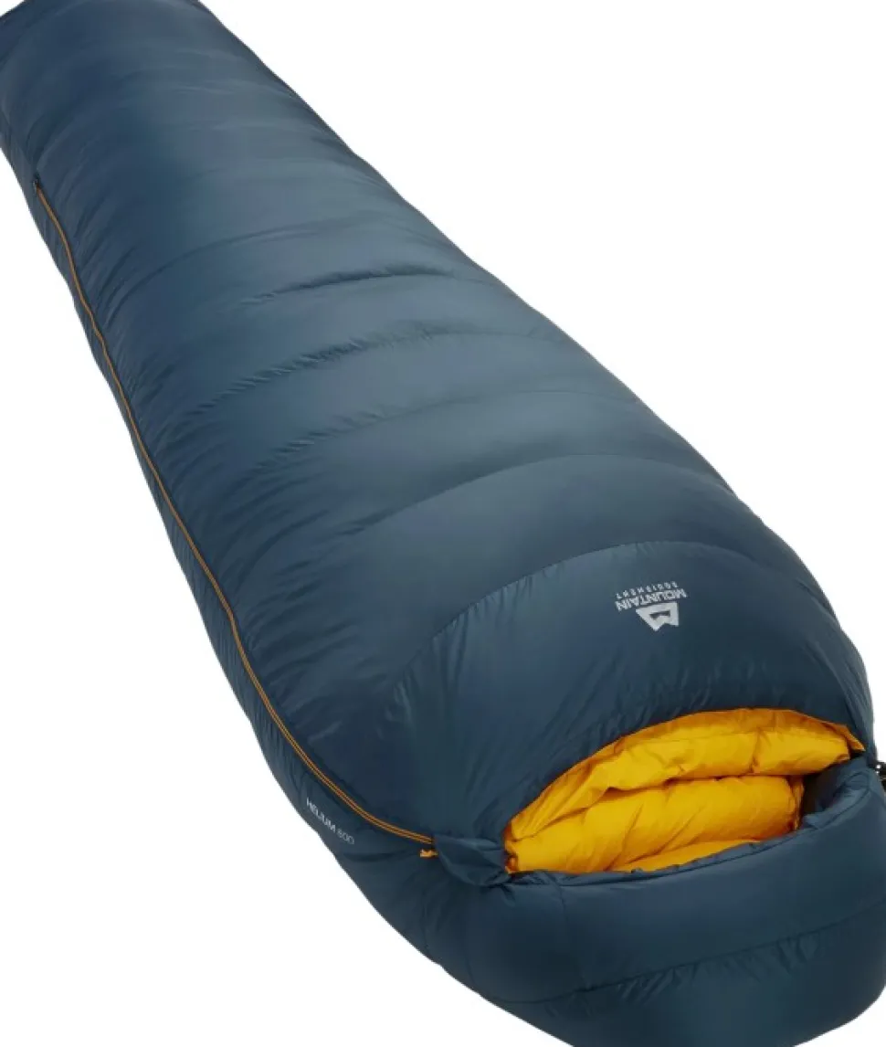 Mountain Equipment Helium 800 -16°C Left Zip Long Unisex Untuvamakuupussi, Sininen