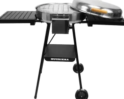 Muurikka 2200W Sahkogrilli Vaunulla Ja Sivupoydilla