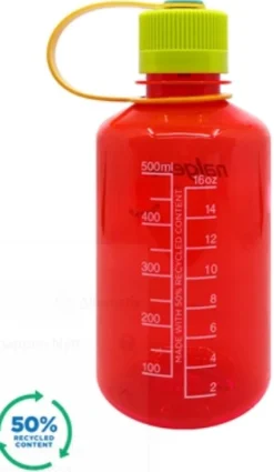 Nalgene Ymparistoystavallinen Pullo, 0,5 L, Punainen