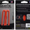 Nite Ize Gear Tie 6-Bright Orange 2-Pack
