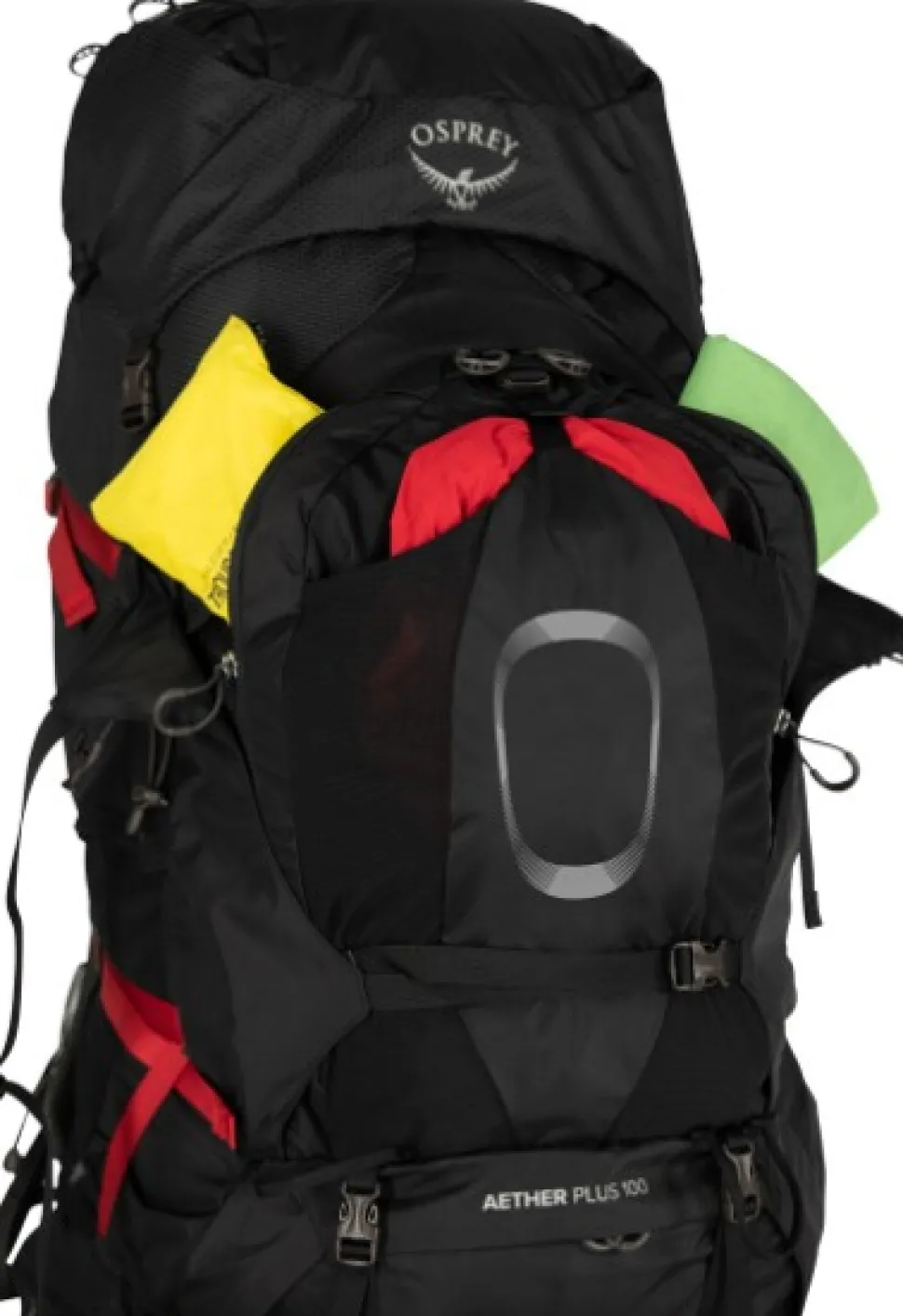 Osprey Aether Plus 100 Rinkka, Musta