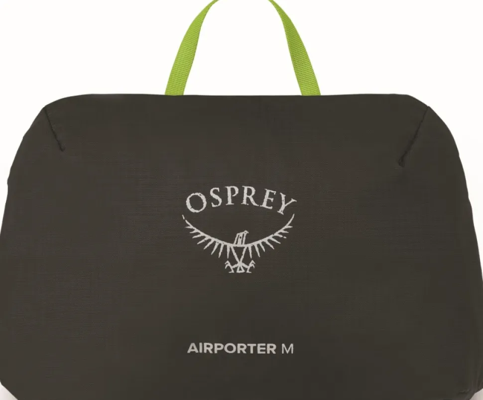 Osprey Airporter Medium Rinkan Suojapussi, 45 - 75 L, Musta