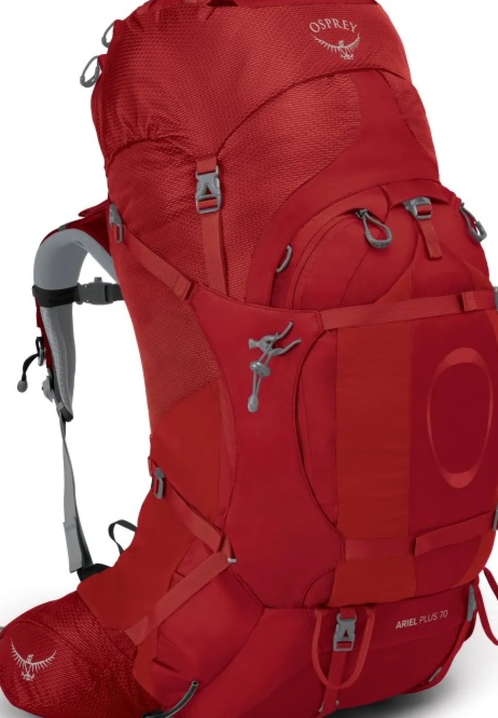 Osprey Ariel Plus 70 Naisten Rinkka, Punainen
