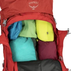 Osprey Ariel Plus 70 Naisten Rinkka, Punainen