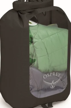 Osprey Dry Sack Window Kuivapussi, 12 L, Musta