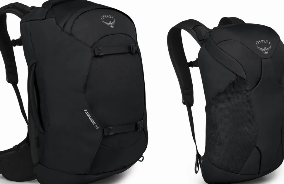 Osprey Fairview 55 Naisten Matkailurinkka, Musta