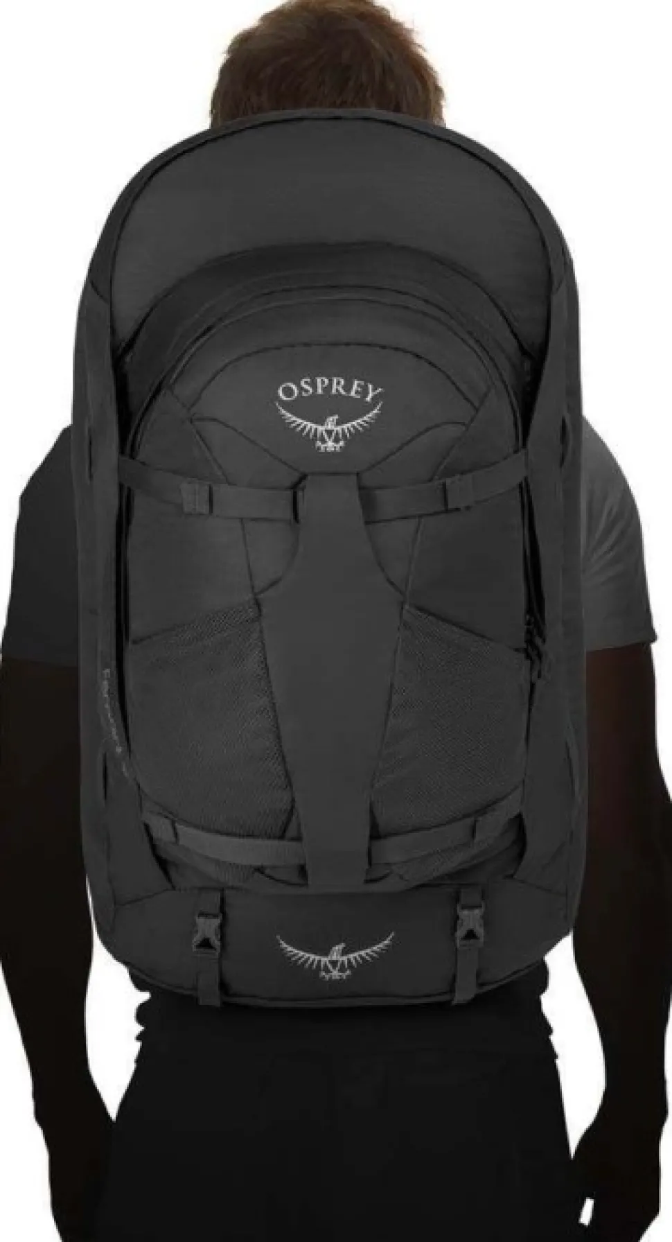 Osprey Farpoint 70 Matkailurinkka, Musta