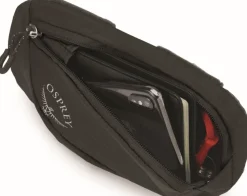 Osprey Pack Pocket Zippered Lisatasku, Musta