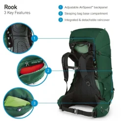 Osprey Rook 65, Musta