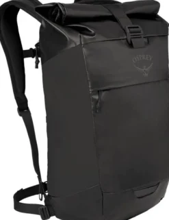 Osprey Transporter Roll Top Reppu, Musta