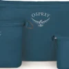Osprey Zipper Sack Set Pakkauspussit, 3 Kpl, Petrooli